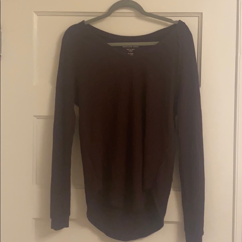 American eagle waffle knit top